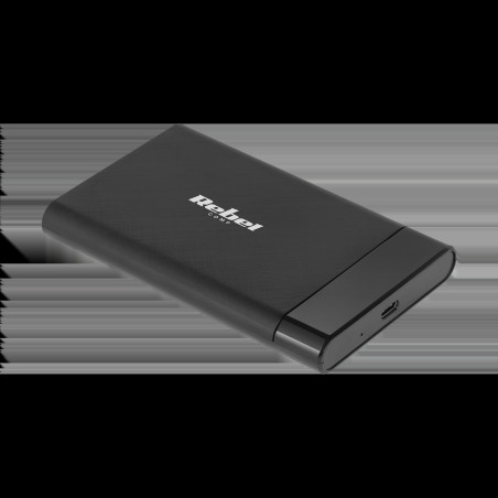 Hårddiskfodral 2,5' SATA USB C 3.1 Rebel aluminium