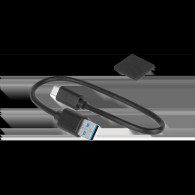 Hårddiskfodral 2,5' SATA USB C 3.1 Rebel aluminium