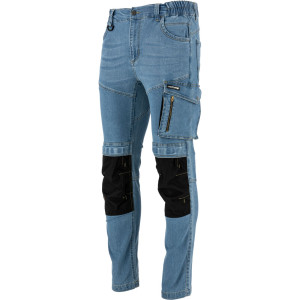 Spodnie jeansowe jasnonieb.stretch ze wzmoc.,'2xl',ce, lahti
