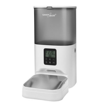Automatisk matdispenser / foderautomat för djur från GreenBlue, 6L, USB 5V1A, GB393 | HandlaSmidigt.se