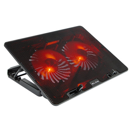 66-368- Laptopkylare med 2 fläktar, samba röd