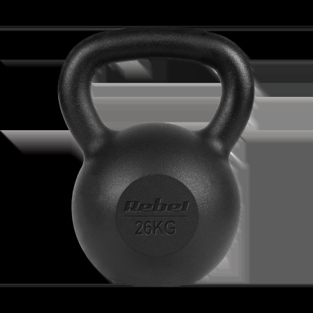 Kettlebell i järn, 26 kg, REBEL ACTIVE