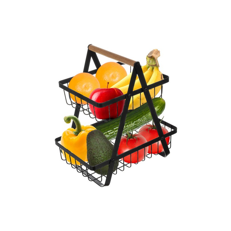 Tvånivå fruktkorg / grönsakskorg Ruhhy 24265