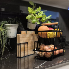 Tvånivå fruktkorg / grönsakskorg Ruhhy 24265