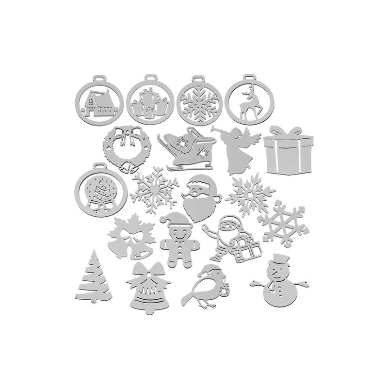 Träklot julkulor - 20 st. Ruhhy