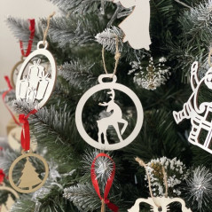 Träklot julkulor - 20 st. Ruhhy