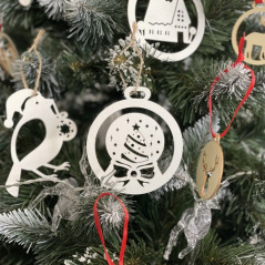 Träklot julkulor - 20 st. Ruhhy