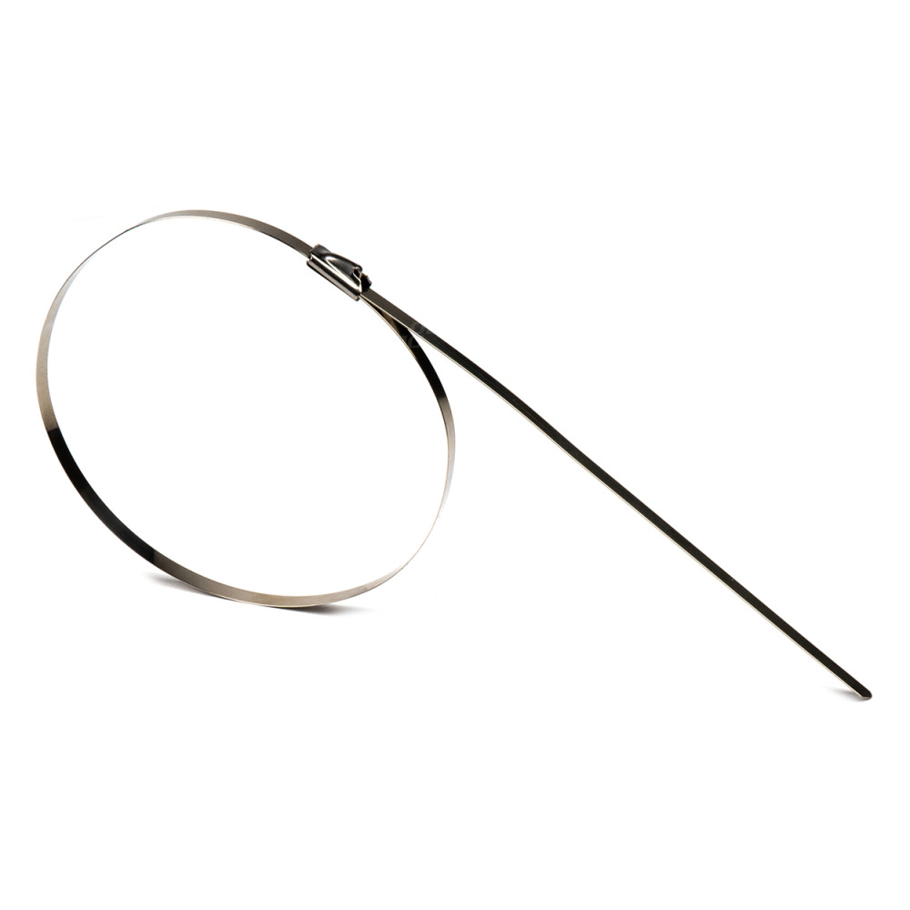 Bandklämmor av rostfritt stål 4,6x100mm 100 st. amio-04319 Bandklämmor av rostfritt stål 4,6x100mm 100 st. amio-04319