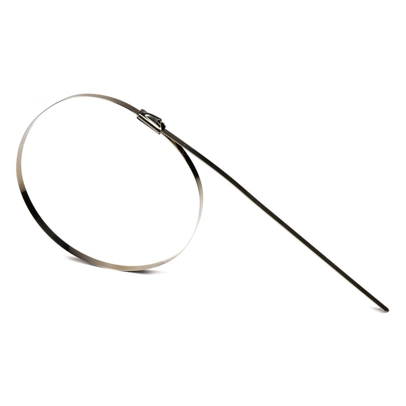 Bandklämmor av rostfritt stål 7,9x400mm 100 st. amio-04326