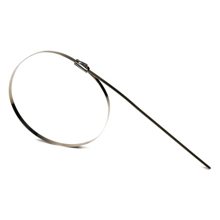 Bandklämmor av rostfritt stål 7,9x600mm 100 st. amio-04327