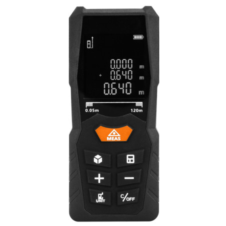 Laseravståndsmätare, räckvidd 80 m, IP54
