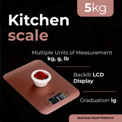 AD 3183 koppar Köksvåg - 5 kg