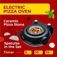 AD 6314 Pizzugn - elektrisk - 5 temperaturregleringar.