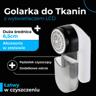 AD 9618 Golarka do tkanin z wyświetlaczem lcd + dodatkowe ostrze