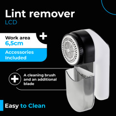 AD 9618 Tygklippare med LCD-skärm + extra blad