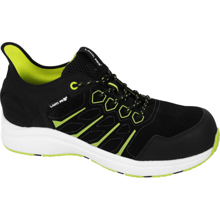 Halvskor i mocka. Svart-grön-vita, s1 fo sr, '42', ce, Lahti