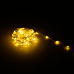 Julbelysning med olika ljuslägen - 10 m, varmvitt