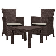Zestaw mebli ogrodowych ROSARIO BALCONY SET brąż-beż