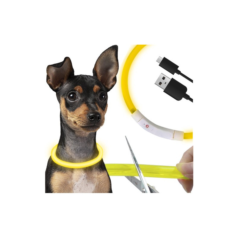 Lysande LED-halsband - justerbart Purlov 24200