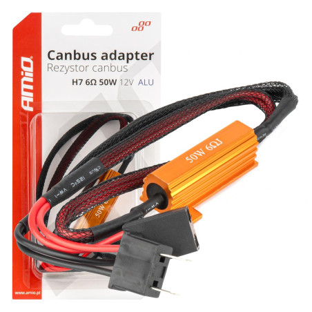 Motståndsmotstånd för canbus till ledlampor 6? 50w h7 amio-04089