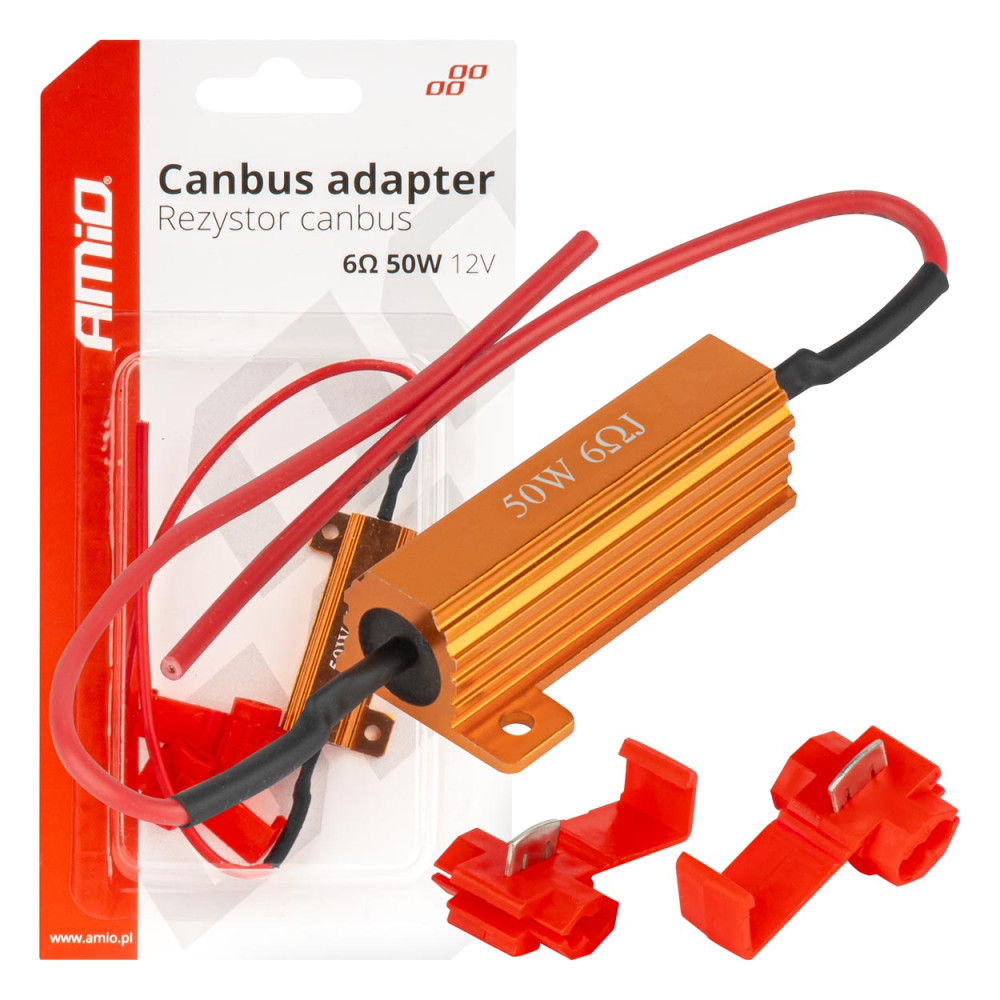 Motstånd Canbus resistor för LED-lampor 6? 50W amio-04094