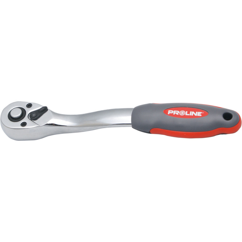 Ratschensnyckel cv 1/4' l-145mm, omkopplare, handtag med snabbkoppling, Proline.