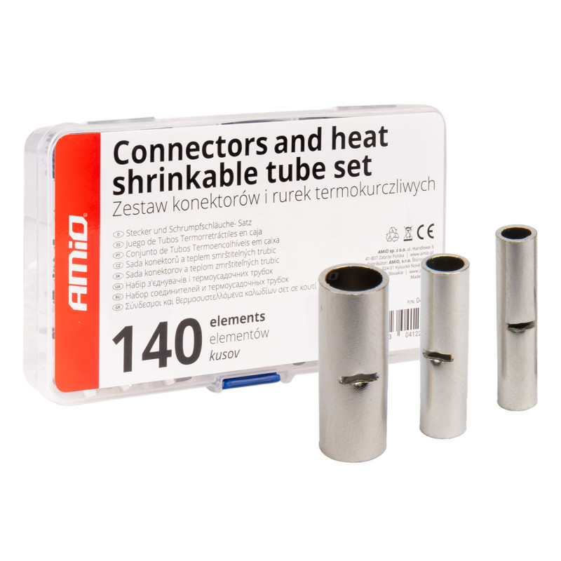 Kabelanslutningsset bn1.25 bn2 bn5.5 160 st. kontakter amio-04123