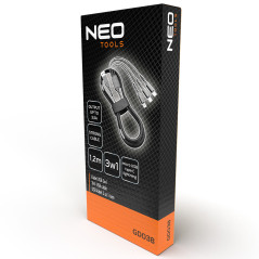 Kabel 3-i-1, 1,2m