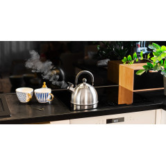 Vattenkokare av rostfritt stål med visselpipa 1,8L