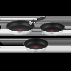 Set med stekpannor med avtagbart handtag 22cm, 24cm, 28cm TEESA FRYING PANS SINGLE HAND.