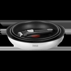 Set med stekpannor med avtagbart handtag 22cm, 24cm, 28cm TEESA FRYING PANS SINGLE HAND.
