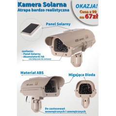 Fångst av kamera SOL1500 Solar blinkande diod klistermärke gratis | HandlaSmidigt.se