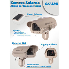 Fångst av kamera SOL1500 Solar blinkande diod klistermärke gratis | HandlaSmidigt.se