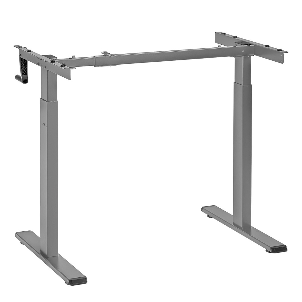 Skrivbord Maclean, manuell höjdjustering, utan skiva, för sittande/stående arbete, max 60 kg, max höjd 120 cm, MC-790NG.