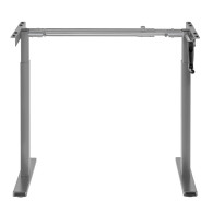 Skrivbord Maclean, manuell höjdjustering, utan skiva, för sittande/stående arbete, max 60 kg, max höjd 120 cm, MC-790NG.
