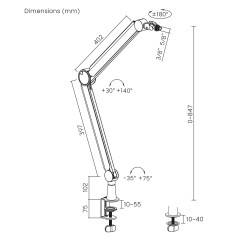 Handtag för mikrofon 3/8' och 5/8' NanoRS, max 1 kg, RS421 | HandlaSmidigt.se