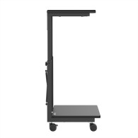 Understell till datorvagn med hjul för CPU med NanoRS-hylla, max 80 kg, justerbar höjd 550~850 mm, RS430.