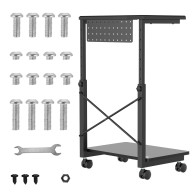 Understell till datorvagn med hjul för CPU med NanoRS-hylla, max 80 kg, justerbar höjd 550~850 mm, RS430.