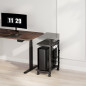 Understell till datorvagn med hjul för CPU med NanoRS-hylla, max 80 kg, justerbar höjd 550~850 mm, RS430.
