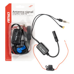 Förstärkare för radioantennsignal 12v dab fm amio-04134 | HandlaSmidigt.se