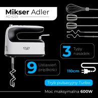 AD 4229 Mixer med LCD