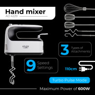 AD 4229 Mixer med LCD
