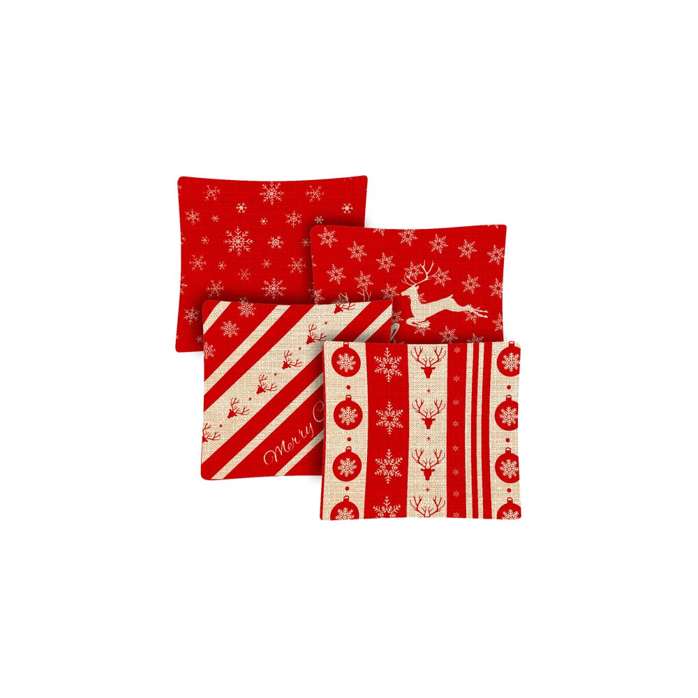 Dekorativ kuddfodral 45x45 cm - set med 4 st. Ruhhy