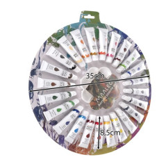 Akrylfärger 12 ml - set med 24 st. Maaleo 24725 | HandlaSmidigt.se