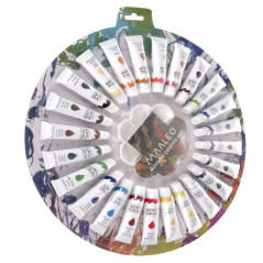 Akrylfärger 12 ml - set med 24 st. Maaleo 24725 | HandlaSmidigt.se