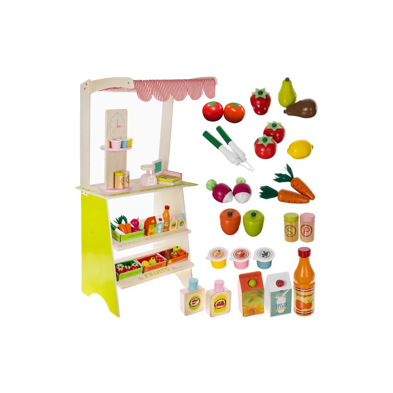 Trästånd med tillbehör från Kruzzel 24888