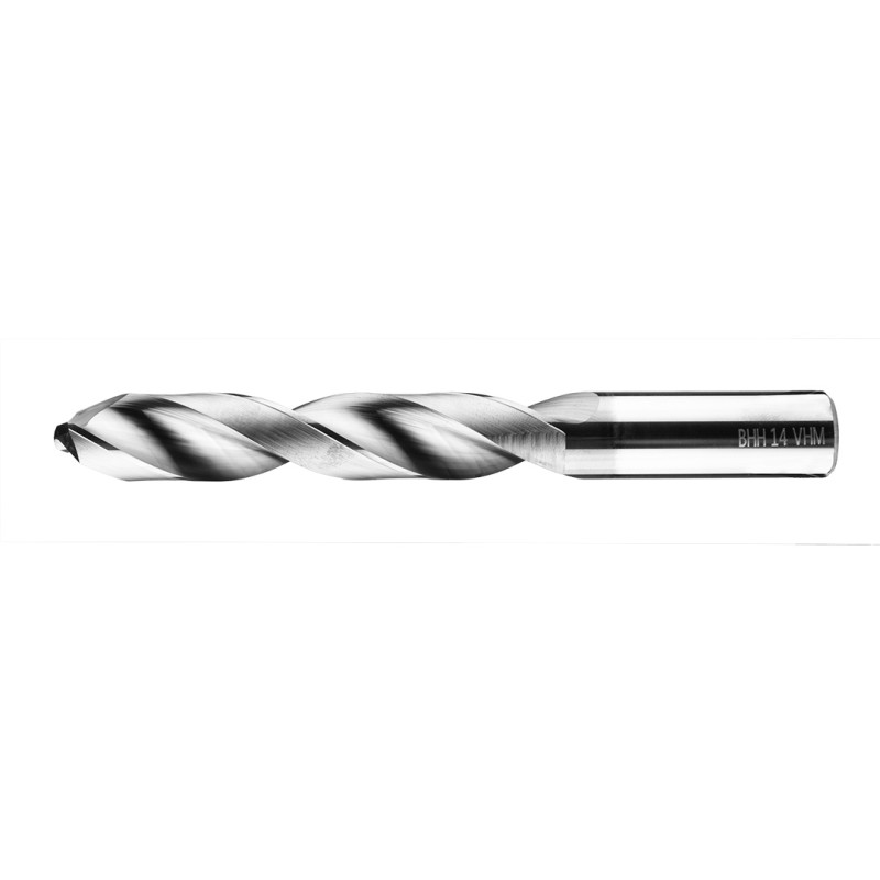 Hårdmetallborr Baildon DIN 6537 L WK5 14 mm, VHM TiAlN, 124-77 mm