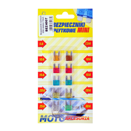 Bil säkringar MINI set 10 st.