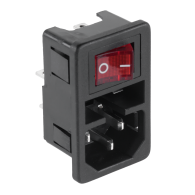 Wtyk AC 3PIN komput.obudowa+włączn.