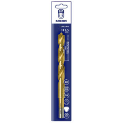 Bor för metall Baildon DIN 338 RN 11,5 mm, HSS TiN (S), 142-94 mm (3-flatsfäste)